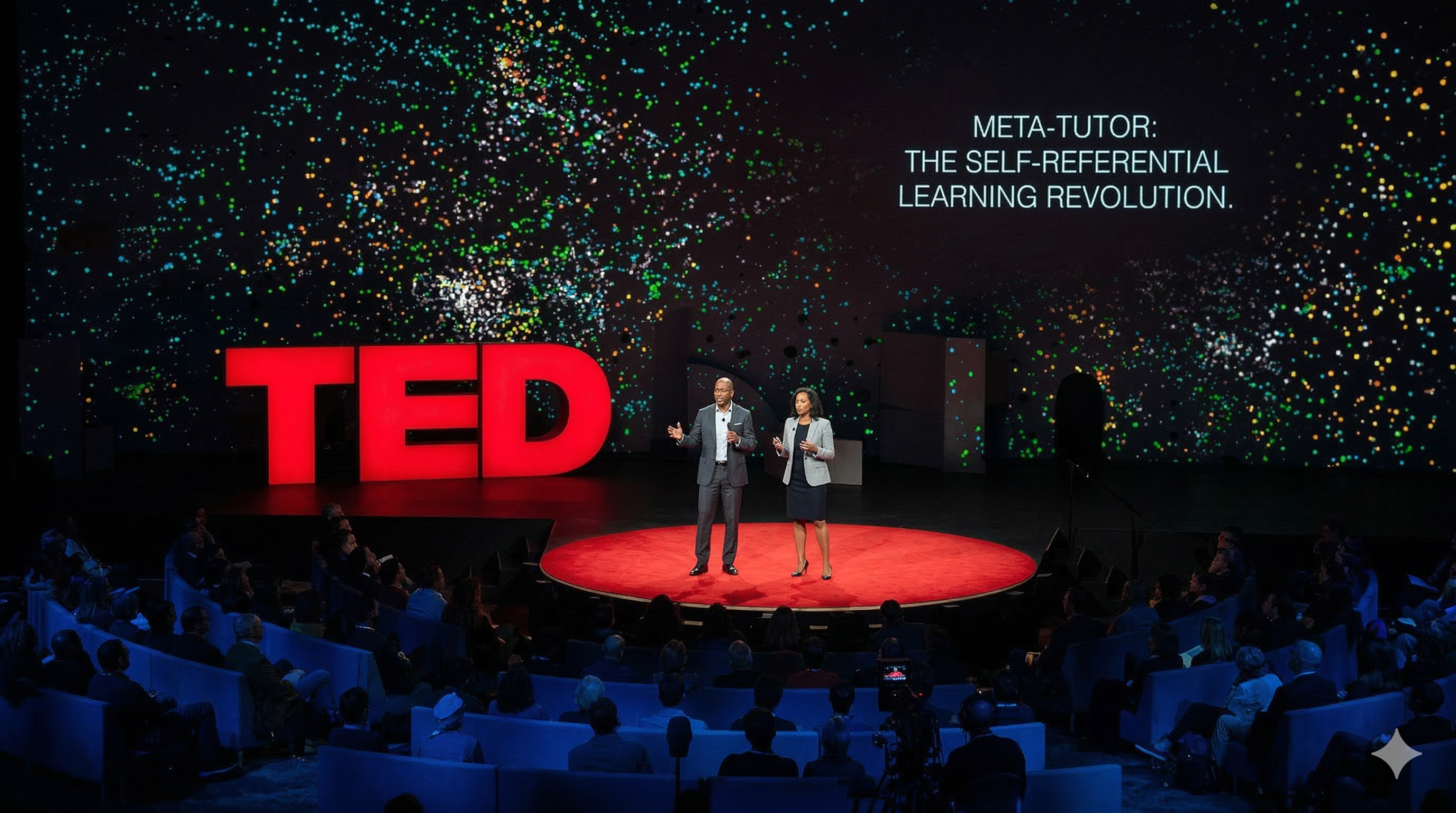 Simulated TED Talk Stage